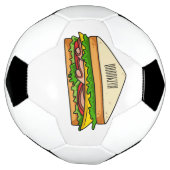 Sandwich-cartoon Voetbal (Gedraaid)