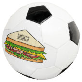 Sandwich-cartoon Voetbal (Drie kwart)