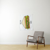 Sandwich-cartoon Wandkleed (In situ)