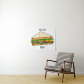 Sandwich-cartoon Wandkleed (In Situ (horizontaal))