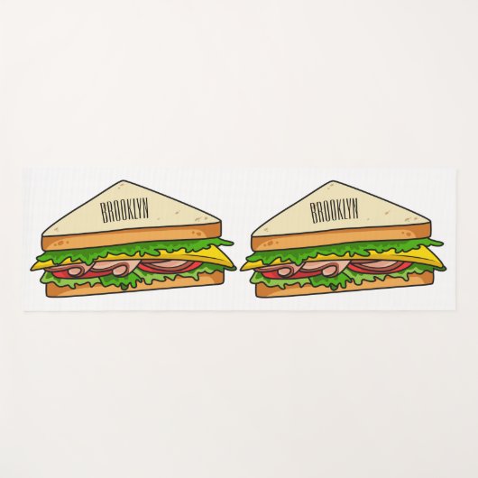 Sandwich-cartoon Yogamat (Voorkant (horizontaal))