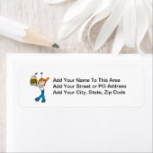 Sandwich Connoisseur Stick Figuur Etiket (Insitu)