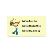 Sandwich Connoisseur Stick Figuur Etiket (Voorkant)