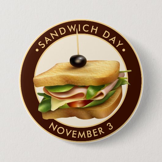 Sandwich Day Ronde Button 7,6 Cm (Voorkant)