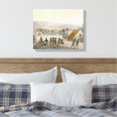 Sandwich-eilanden - een westerling die onderhandel canvas afdruk (Insitu (Slaapkamer))