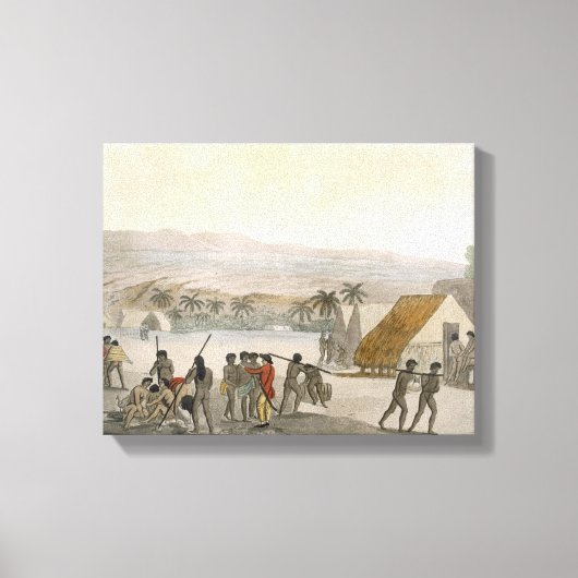 Sandwich-eilanden - een westerling die onderhandel canvas afdruk (Voorkant)