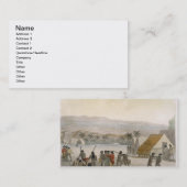 Sandwich-eilanden - een westerling die onderhandel visitekaartje (Voorkant / Achterkant)