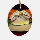 Sandwich Glimlach Keramisch Ornament (Rechts)