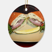 Sandwich Glimlach Keramisch Ornament (Links)