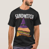 Sandwich Halloween Pun Witch T-shirt (Voorkant)