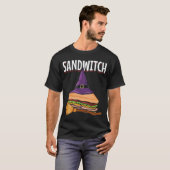Sandwich Halloween Pun Witch T-shirt (Voorkant volledig)