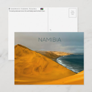 Sandwich Harbor, Namibië Ansichtkaart Feestdagenkaart