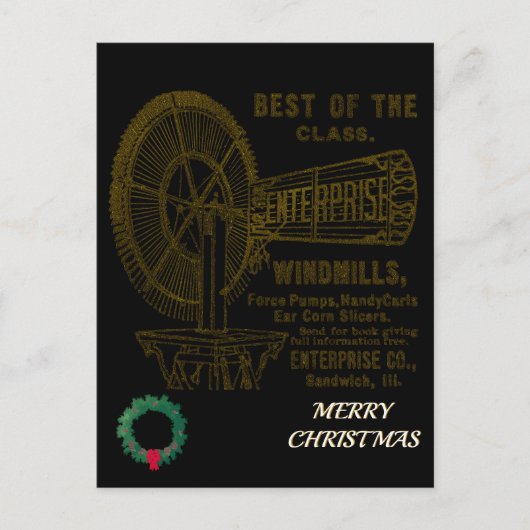 SANDWICH ILLINOIS 1889 ENTERPRISE WINDMILL CO. BRIEFKAART (Voorkant)