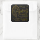 SANDWICH ILLINOIS 1889 ENTERPRISE WINDMILL CO. VIERKANTE STICKER (Tas)