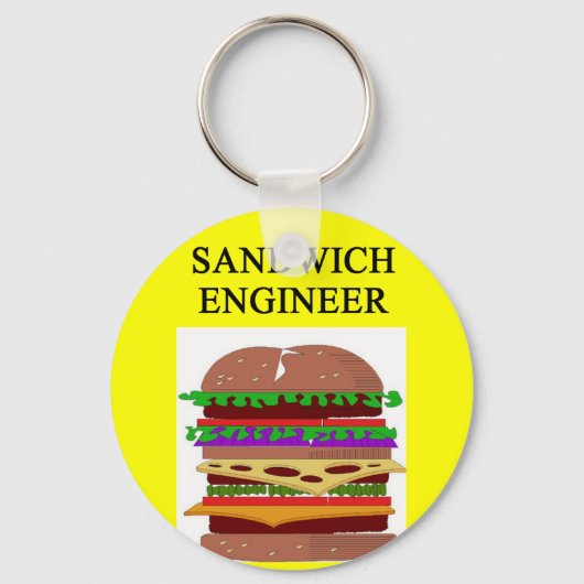 SANDWICH-ingenieur grap Sleutelhanger (Voorkant)