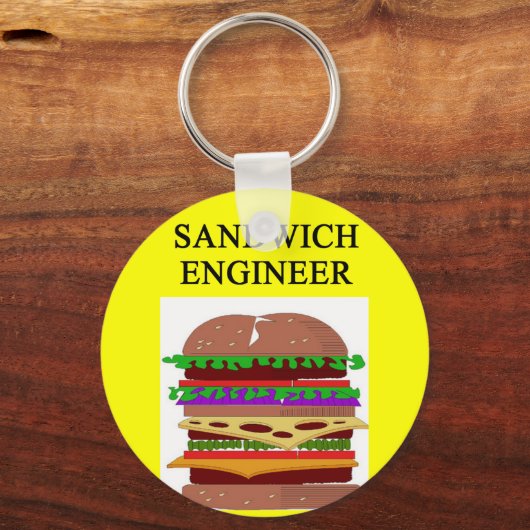 SANDWICH-ingenieur grap Sleutelhanger (Voorkant)