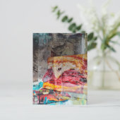sandwich junk journal Mixed Media Collage Briefkaart (Staand voorkant)