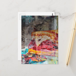 sandwich junk journal Mixed Media Collage Briefkaart