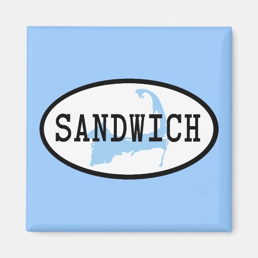Sandwich, MA Cape Cod Magnet (Voorkant)