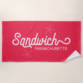 Sandwich Massachusetts Nautical Strandlaken (Voorkant)