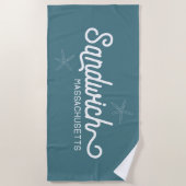 Sandwich Massachusetts Nautical Strandlaken (Voorkant)