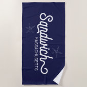 Sandwich Massachusetts Nautical Strandlaken (Voorkant)