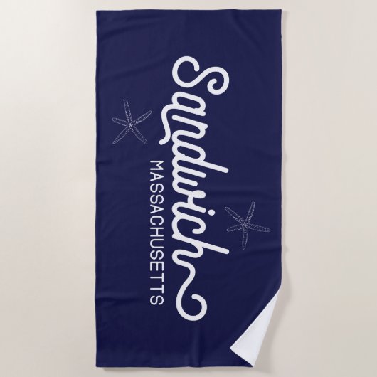 Sandwich Massachusetts Nautical Strandlaken (Voorkant)