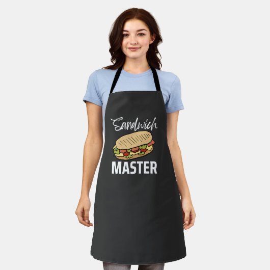 Sandwich Master Deli Sub Lover Sandwich aanpassen Schort (Gedragen)