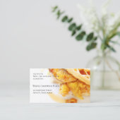 Sandwich met gesponnen kip visitekaartje (Staand voorkant)