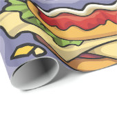 Sandwich met sla kaas en saus cadeaupapier (Rol Hoek)