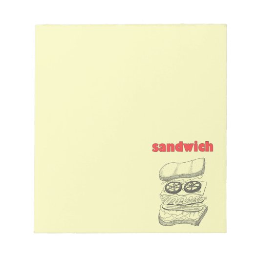 Sandwich Notitieblok (Voorkant)