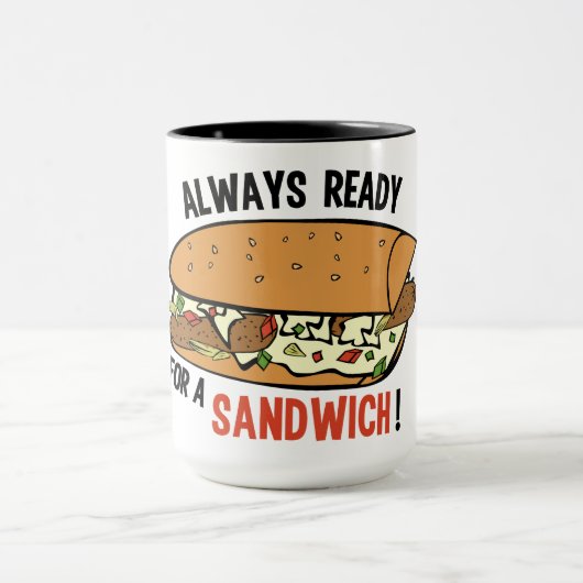 Sandwich op maat gemaakte mokken (Midden)