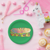 Sandwich picnic sublunchpauze papieren bordje (Feest)