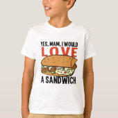 Sandwich-shirten en -jassen t-shirt (Voorkant)