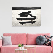 sandwich skateboard canvas afdruk (Insitu (Woonkamer))