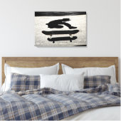 sandwich skateboard canvas afdruk (Insitu (Slaapkamer))