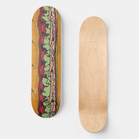 Sandwich Skateboard Deck (Voorkant)