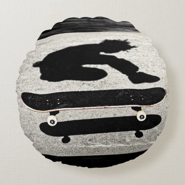 sandwich skateboard rond kussen (Voorkant)