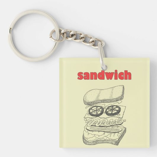 Sandwich Sleutelhanger (voorkant)