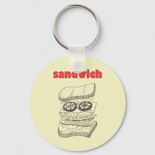 Sandwich Sleutelhanger (Voorkant)