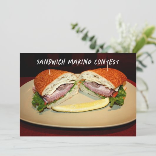 Sandwich Smile Kaart (Staand voorkant)