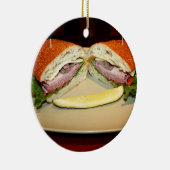 Sandwich Smile Keramisch Ornament (Rechts)