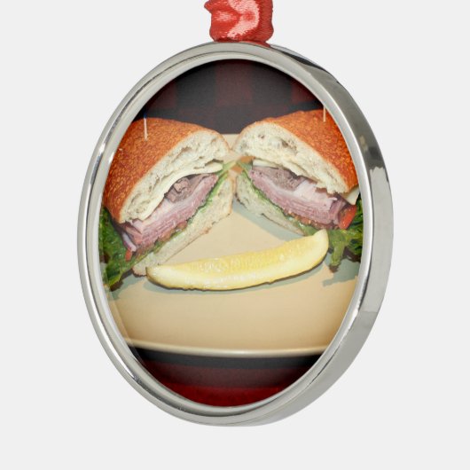 Sandwich Smile Keramisch Ornament (Links)