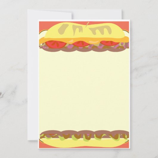 Sandwich Stationery Notitiekaartje (Voorkant)
