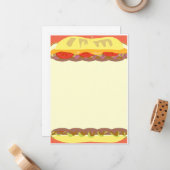 Sandwich Stationery Notitiekaartje (Voorkant / Achterkant in situ)