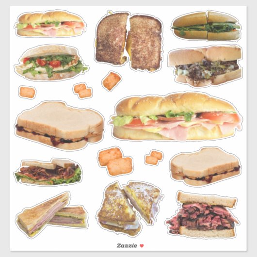 Sandwich-Stickers Sticker (Vel)