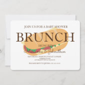 Sandwich Sub Brunch Baby shower Kaart (Voorkant)