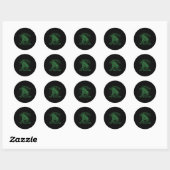 Sandwich Tegen De Machine Voor Mannen Vrouwen Ronde Sticker (Vel)