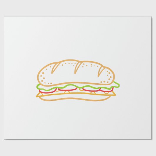 Sandwich Voering Cadeaupapier (Vlak)