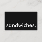 sandwiches. loyaliteitspunkkaart klantenkaartje (Voorkant)
